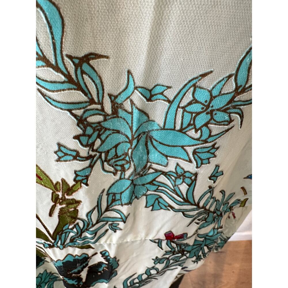 Soft Surroundings Floral Burnout Velvet Sheer Blouse XL Boho - Picture 7 of 11